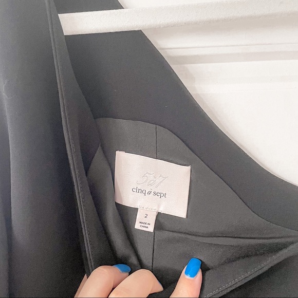 Cinq a Sept Dulcina One-shoulder Fluted Crepe Midi Dress - Picture 9 of 10